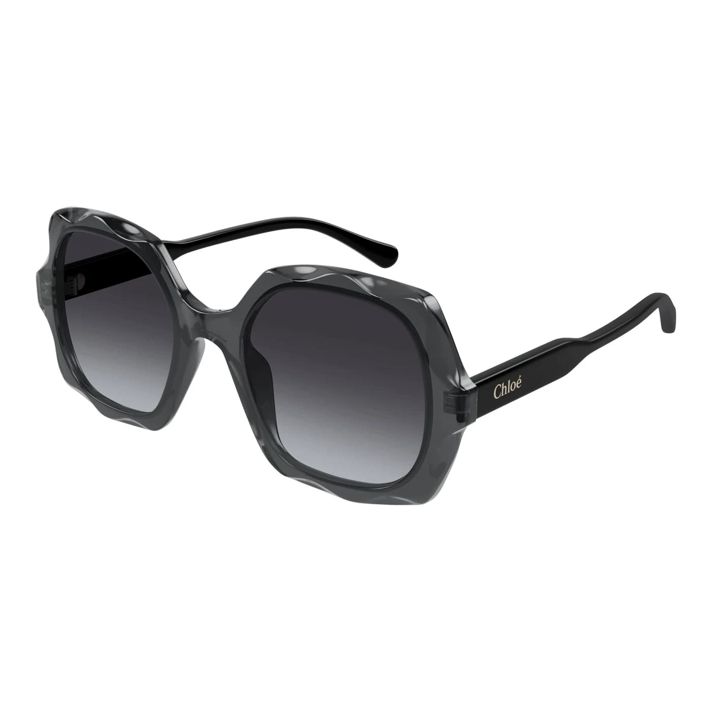 Montatura Chloé CH0226S - Occhiali da sole geometrici grigi grigio / nero disponibile da Carl Ottica
