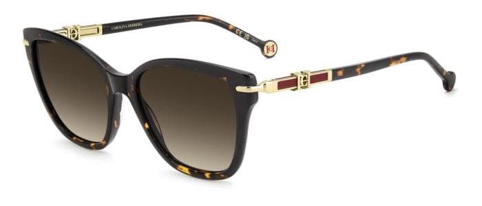 Montatura Carolina Herrera Her 0379/s - Occhiali da sole cat-eye marroni tartarugato disponibile da Carl Ottica