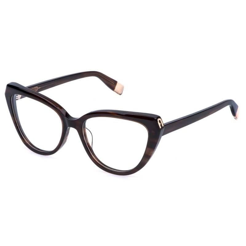 Montatura Furla VFU989 - Occhiali da vista cat-eye marroni nel catalogo Carl Ottica