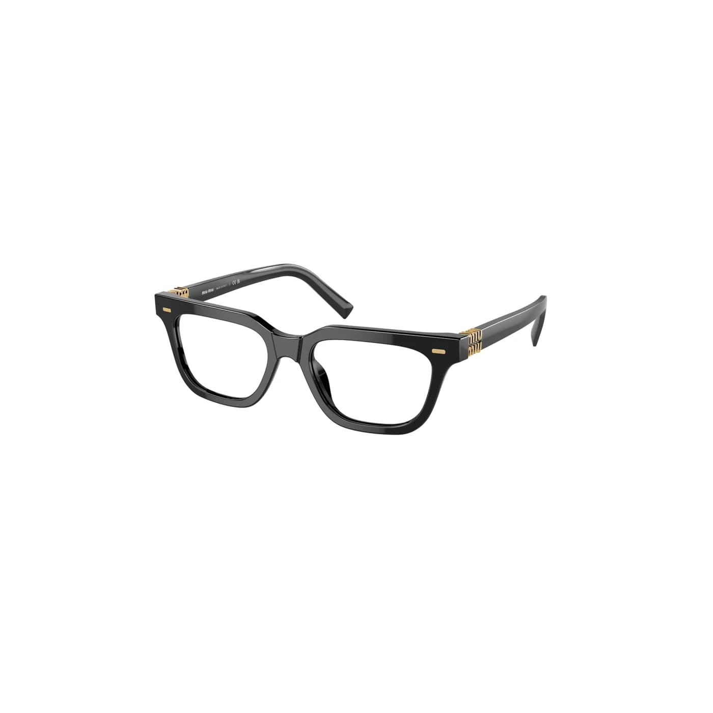 Montatura Miu Miu 07XV - Occhiali da vista rettangolari neri nel catalogo Carl Ottica