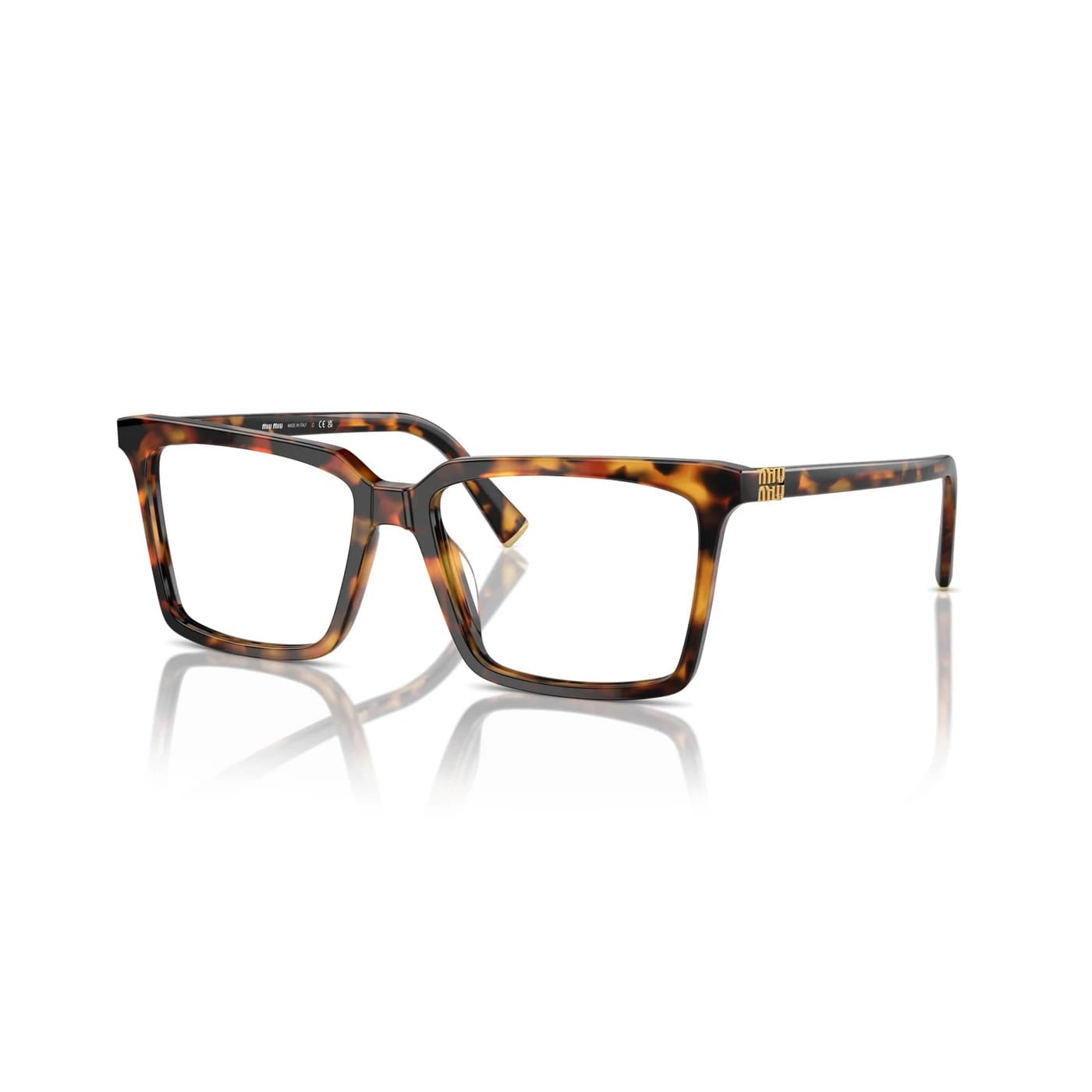 Montatura Miu Miu 08XV - Occhiali da vista quadrati marroni Marrone disponibile da Carl Ottica