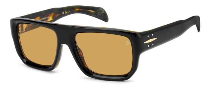Montatura David Beckham Db 7132/s - Occhiali da sole quadrati neri nero / tartarugato disponibile da Carl Ottica