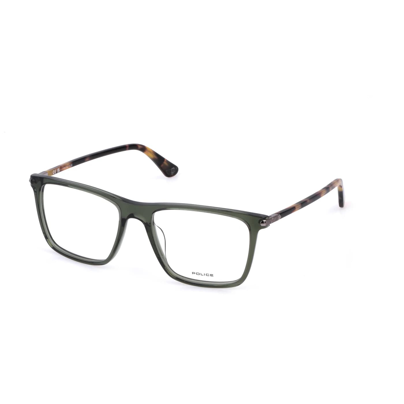Montatura Police VPLP12 - Occhiali da vista quadrati verdi Verde disponibile da Carl Ottica