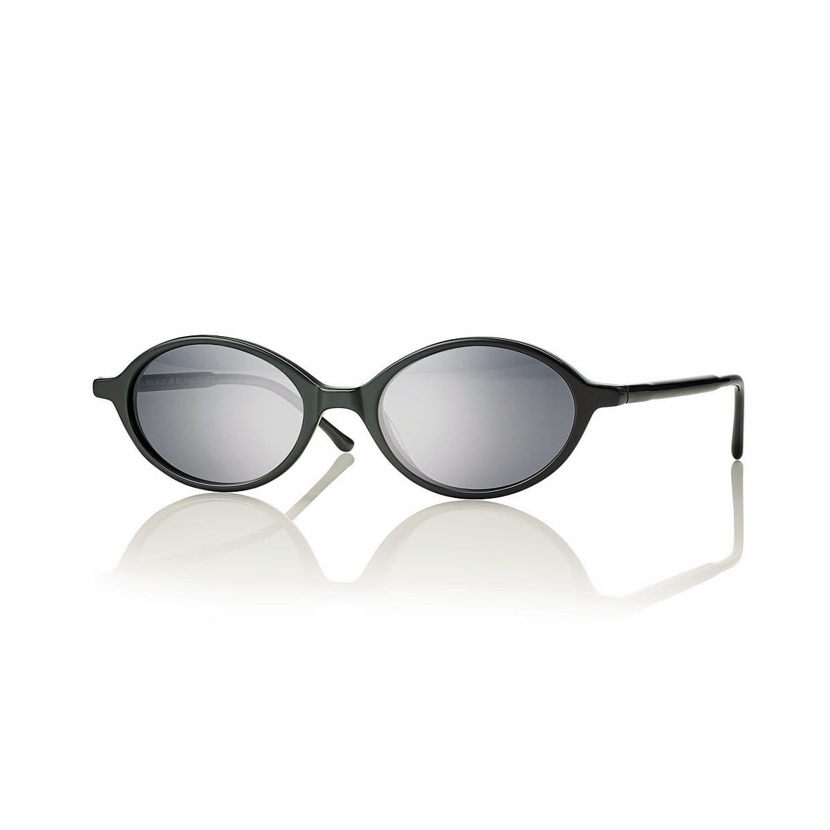 Montatura Centro Style S066950001001 - Occhiali da sole ovali neri nero lucido disponibile da Carl Ottica