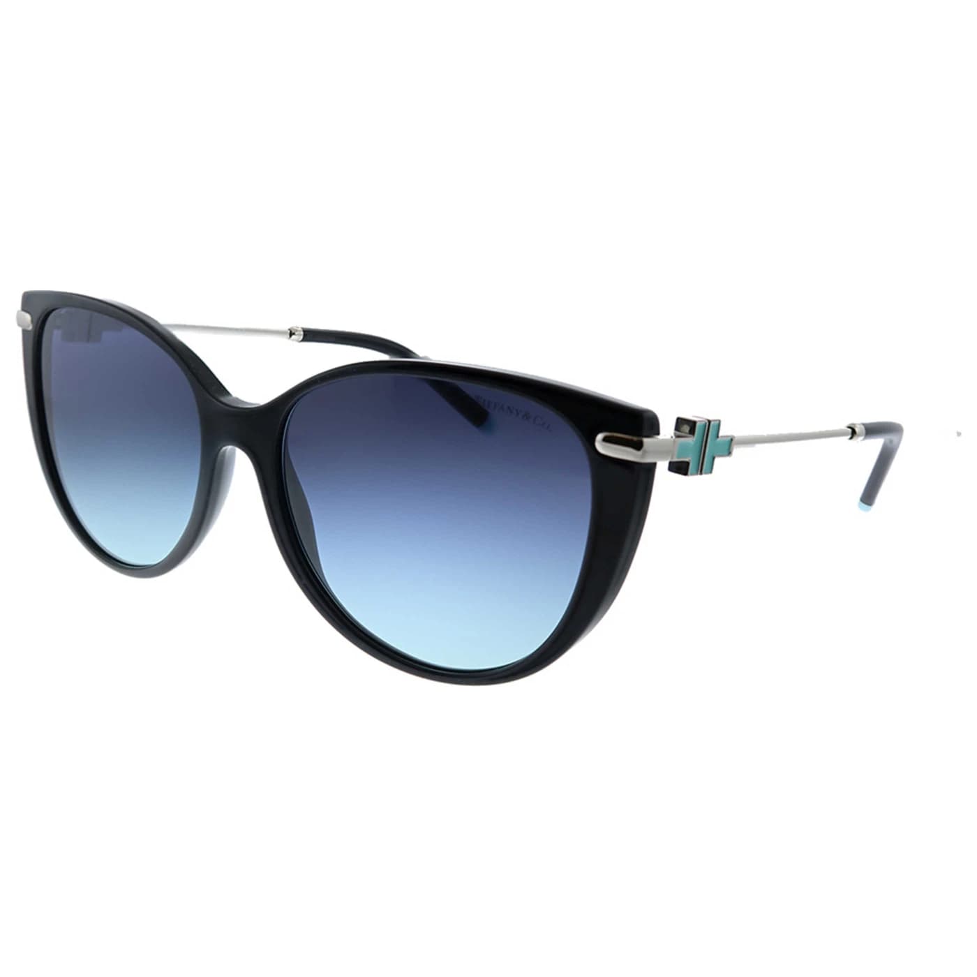 Montatura Tiffany & Co. 4178 - Occhiali da sole cat-eye neri Nero / Argento disponibile da Carl Ottica