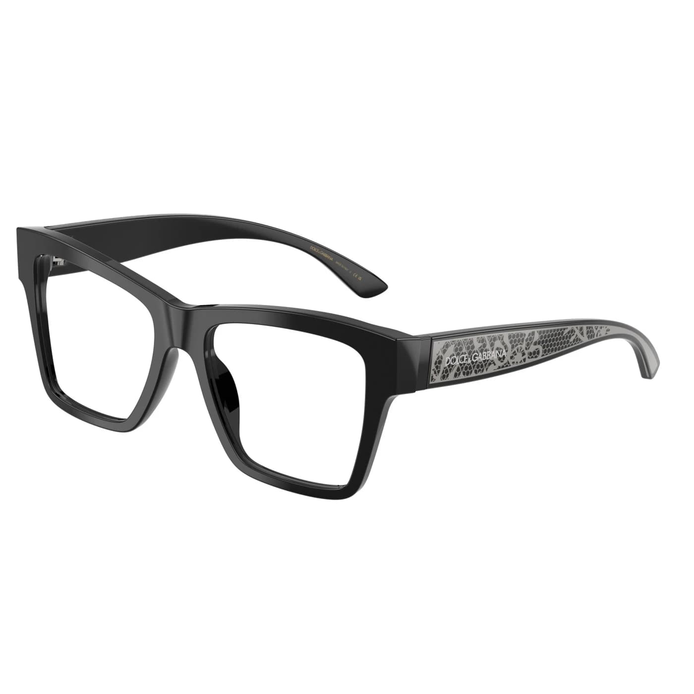 Montatura Dolce & Gabbana 3411 - Occhiali da vista quadrati neri Nero disponibile da Carl Ottica