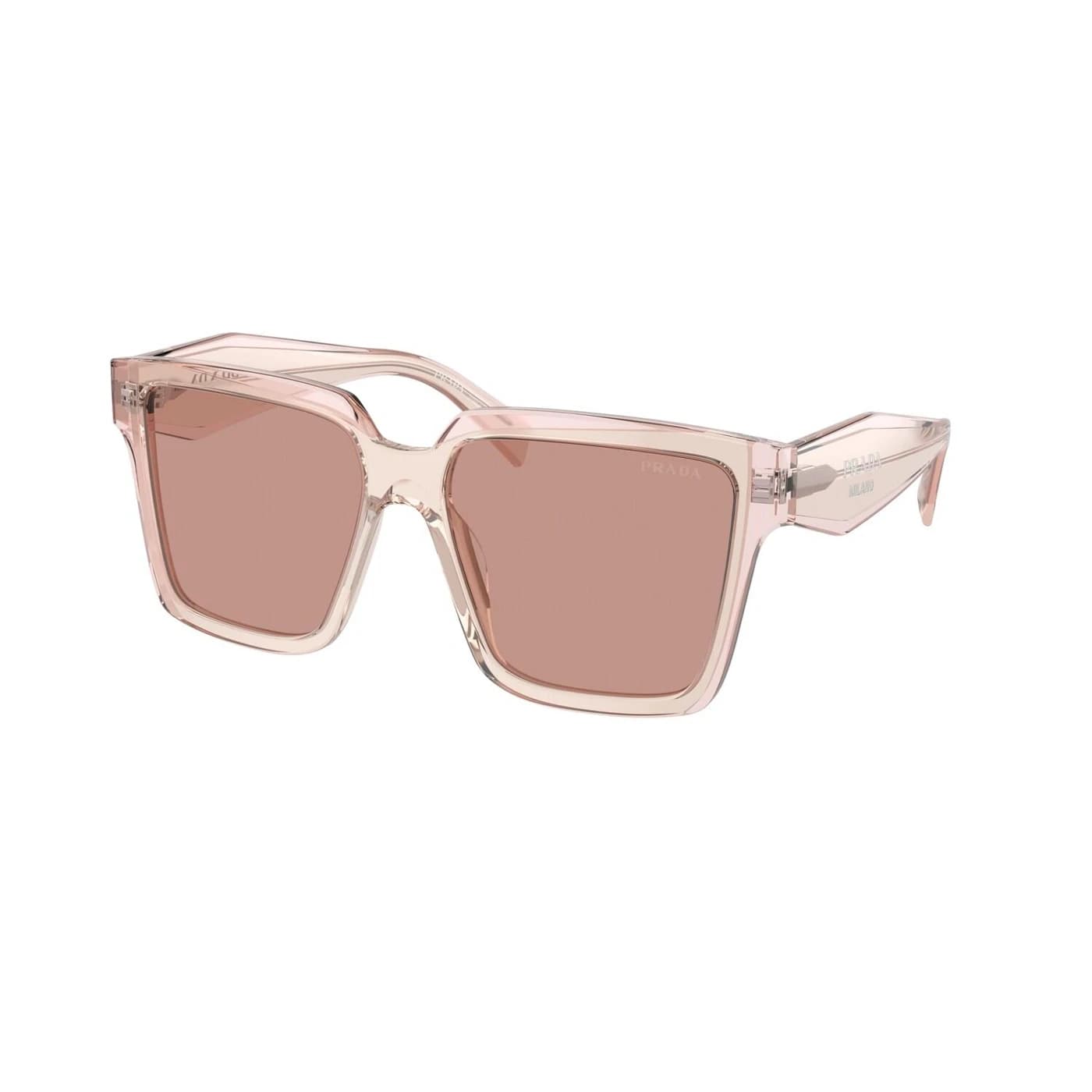 Montatura Prada 24ZS - Occhiali da sole quadrati rosa Rosa / Trasparente disponibile da Carl Ottica