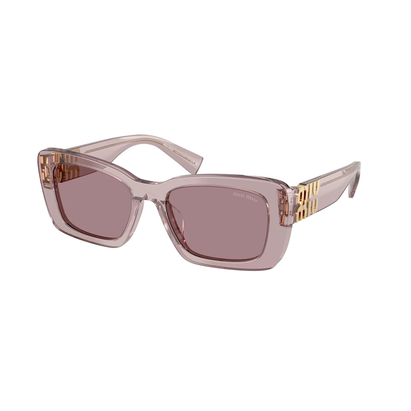 Montatura Miu Miu 07YS - Occhiali da sole rettangolari rosa Rosa disponibile da Carl Ottica
