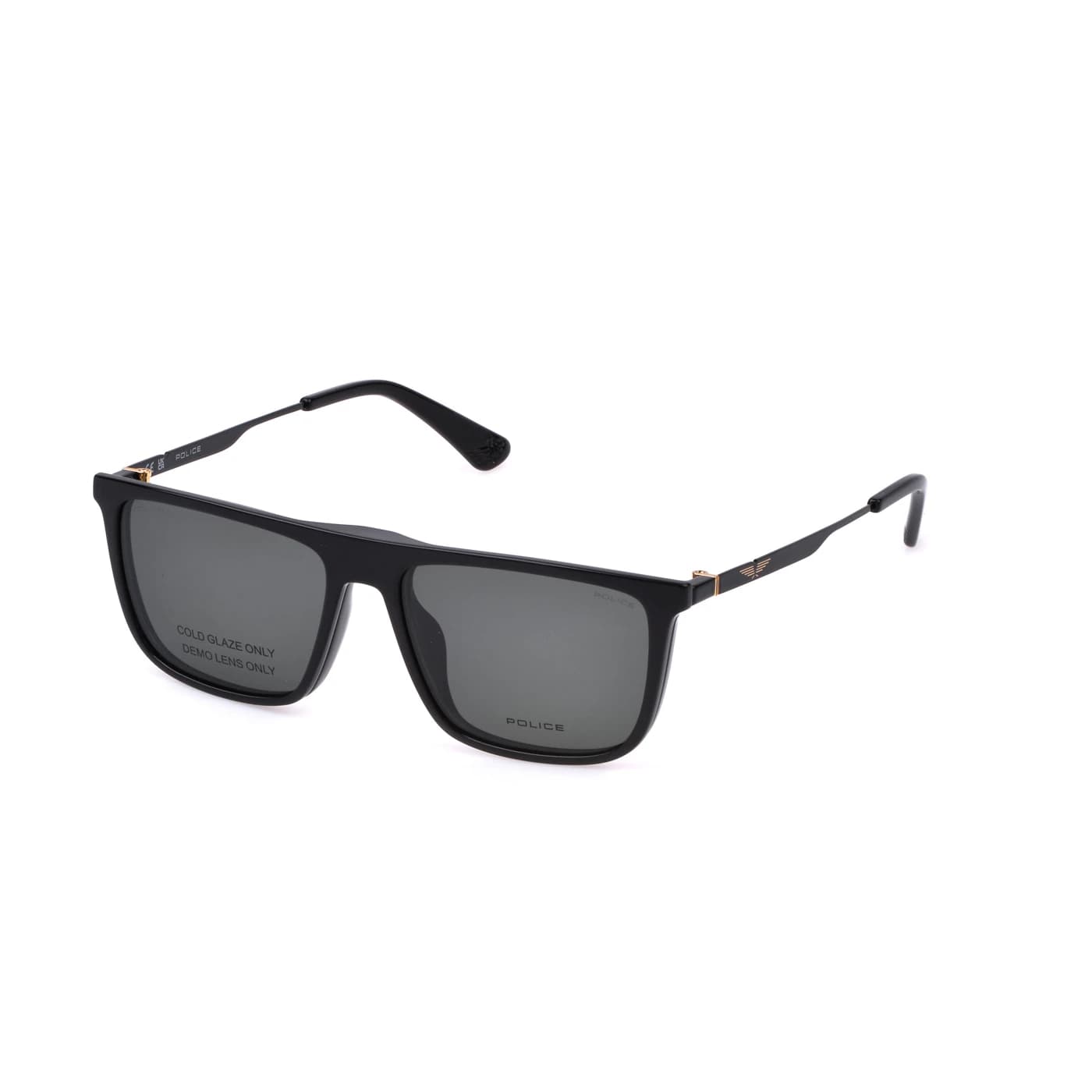Montatura Police UPLP09 - Occhiali da vista quadrati neri Nero disponibile da Carl Ottica