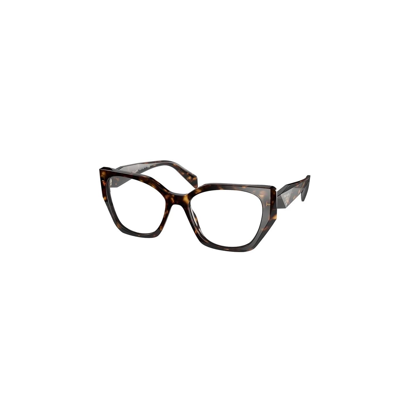 Montatura Prada 18WV - Occhiali da vista geometrici marroni tartarugato disponibile da Carl Ottica