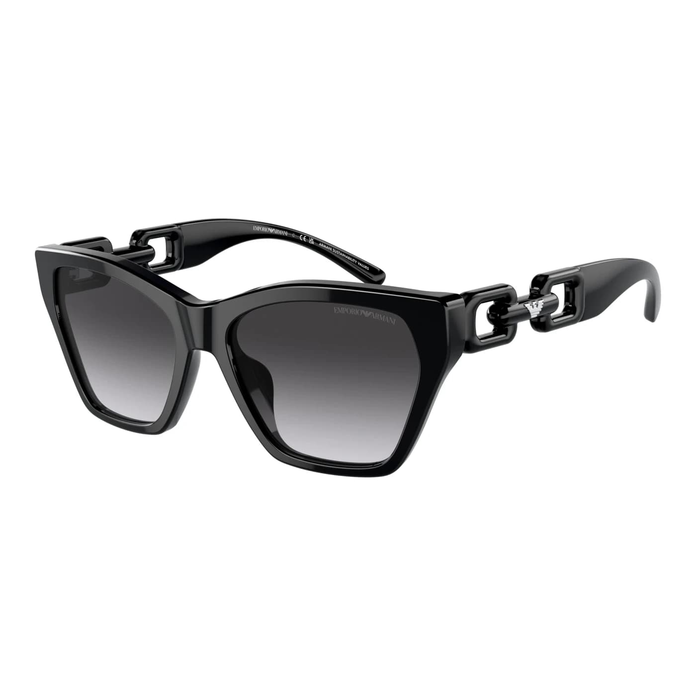 Montatura Emporio Armani 4203U - Occhiali da sole cat-eye neri Nero disponibile da Carl Ottica