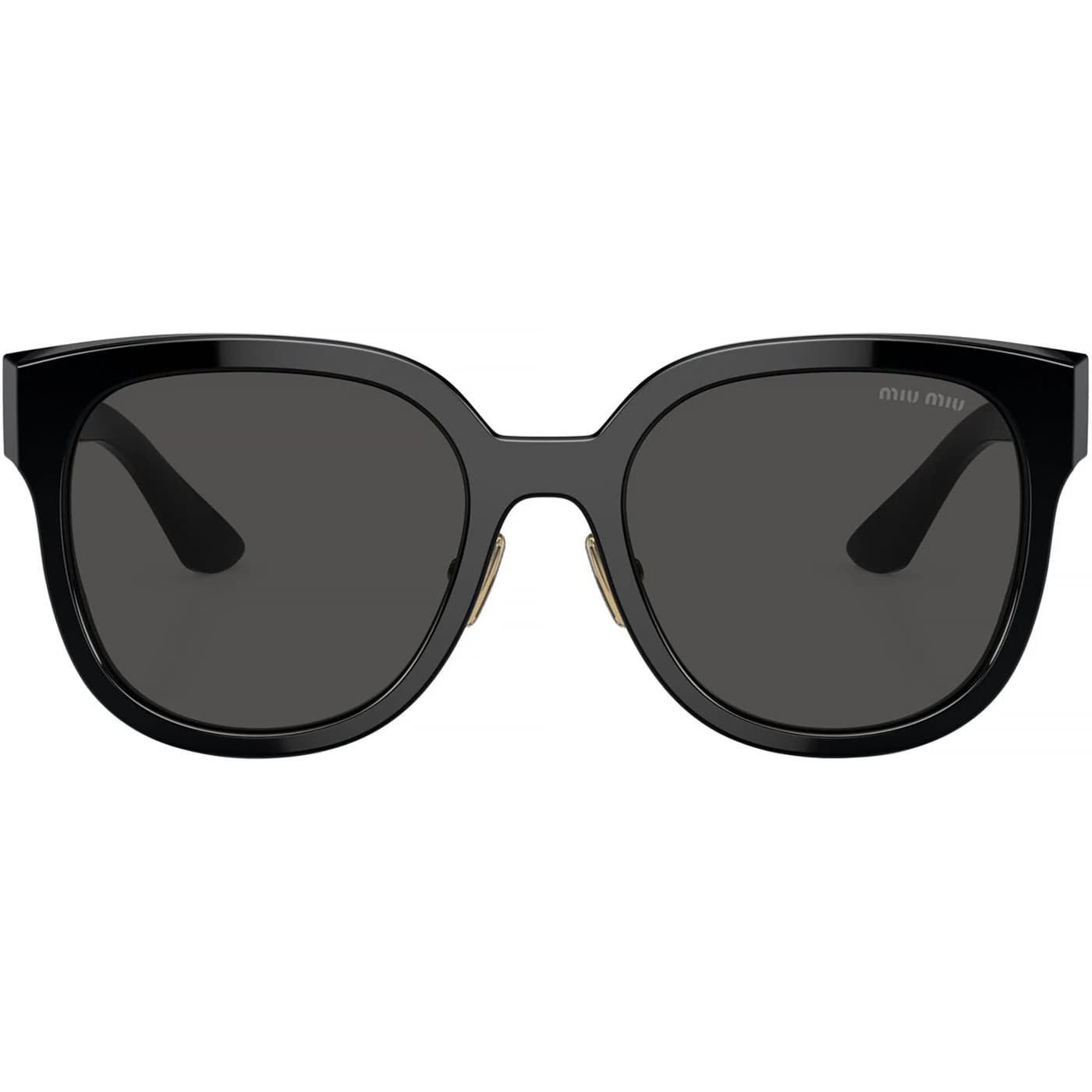 Montatura Miu Miu 01ZS - Occhiali da sole cat-eye neri Nero disponibile da Carl Ottica