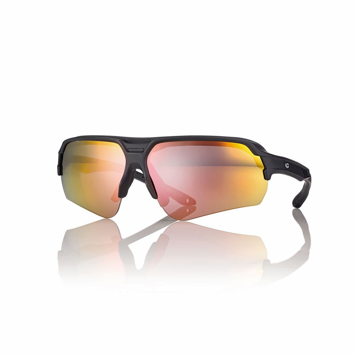 Montatura Centro Style S068453002059 - Occhiali da sole rettangolari neri nero opaco disponibile da Carl Ottica