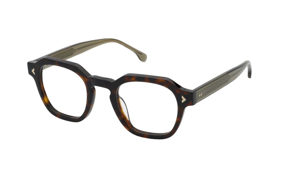 Montatura Lozza VL4344 - Occhiali da vista pantos marroni Marrone / Verde disponibile da Carl Ottica