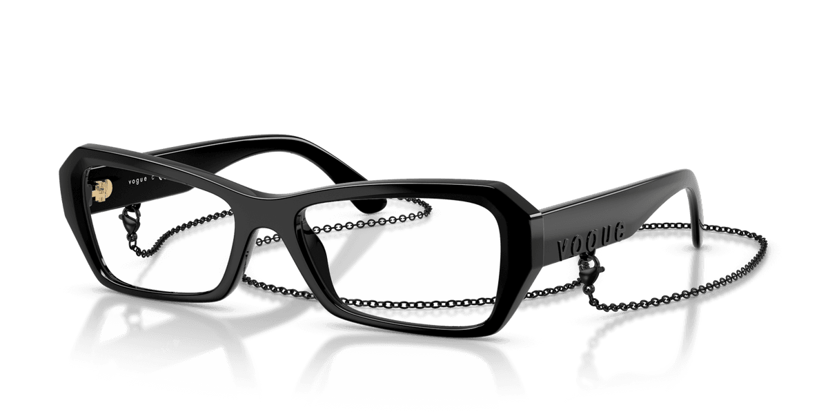 Montatura Vogue Eyewear 5656U - Occhiali da vista a farfalla neri Nero disponibile da Carl Ottica