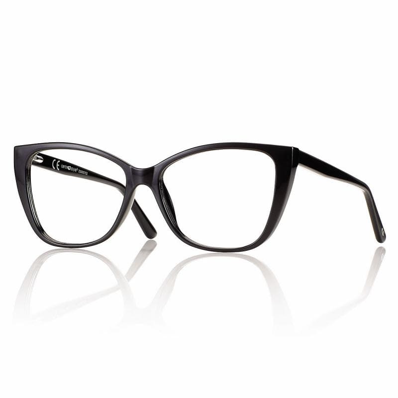 Montatura Centro Style F050354001000N - Occhiali da vista cat-eye neri nero lucido disponibile da Carl Ottica