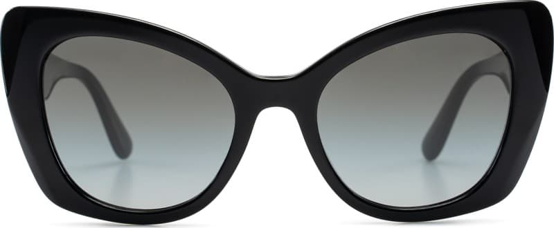 Montatura Dolce & Gabbana 4405 - Occhiali da sole cat-eye neri Nero disponibile da Carl Ottica