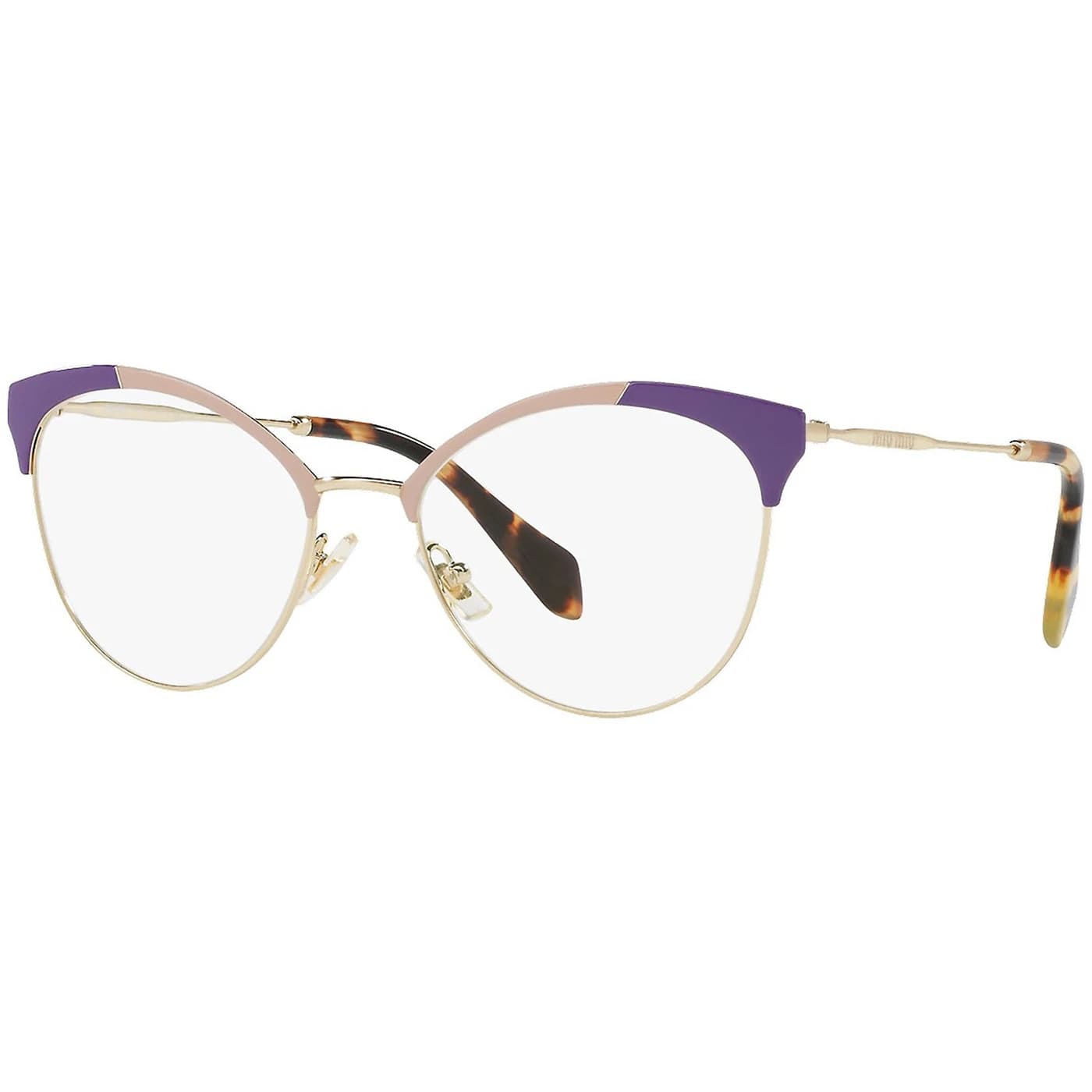 Montatura Miu Miu 50PV - Occhiali da vista cat-eye viola Viola / Oro disponibile da Carl Ottica