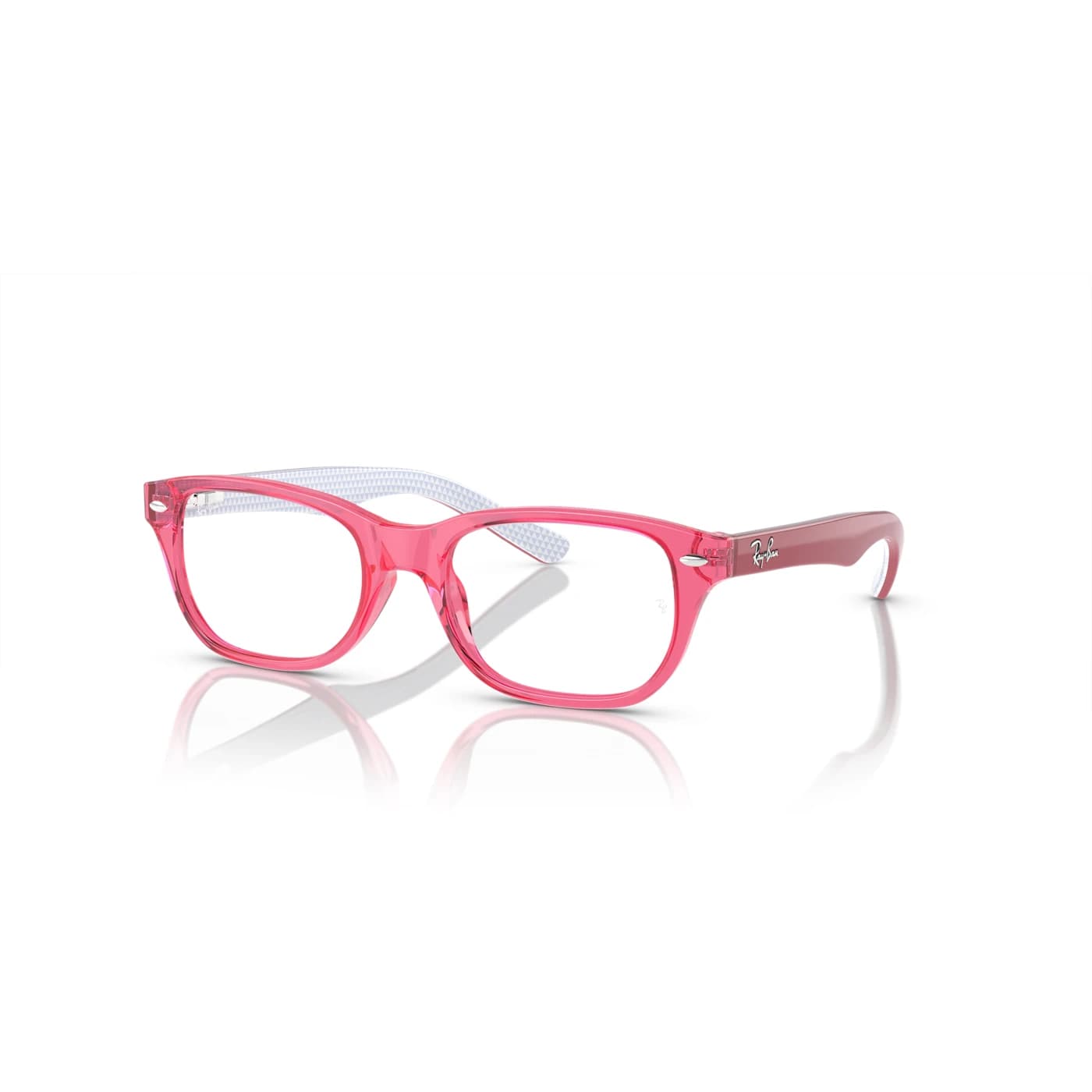 Montatura Ray-Ban 1555 - Occhiali da vista junior quadrati rosa Rosa disponibile da Carl Ottica