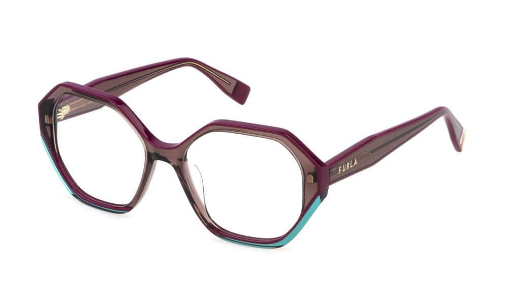 Montatura Furla VFU829V - Occhiali da vista geometrici viola nel catalogo Carl Ottica