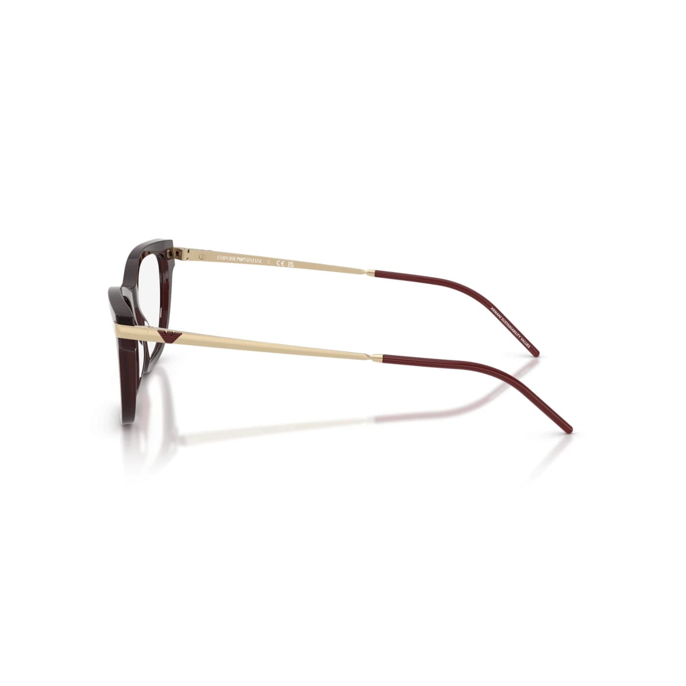 Montatura Emporio Armani 3262 - Occhiali da vista cat-eye marroni Marrone / Oro disponibile da Carl Ottica