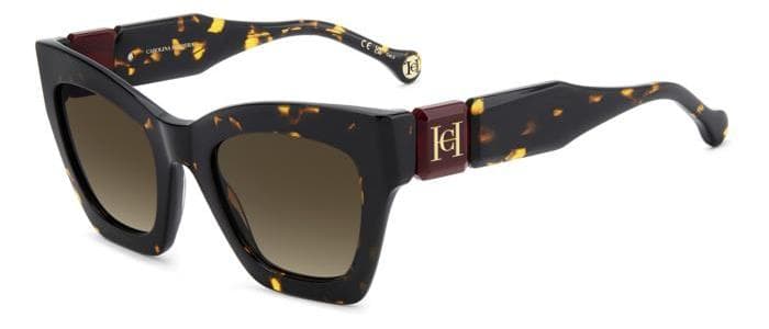 Montatura Carolina Herrera Her 0327/s - Occhiali da sole quadrati marroni tartarugato disponibile da Carl Ottica