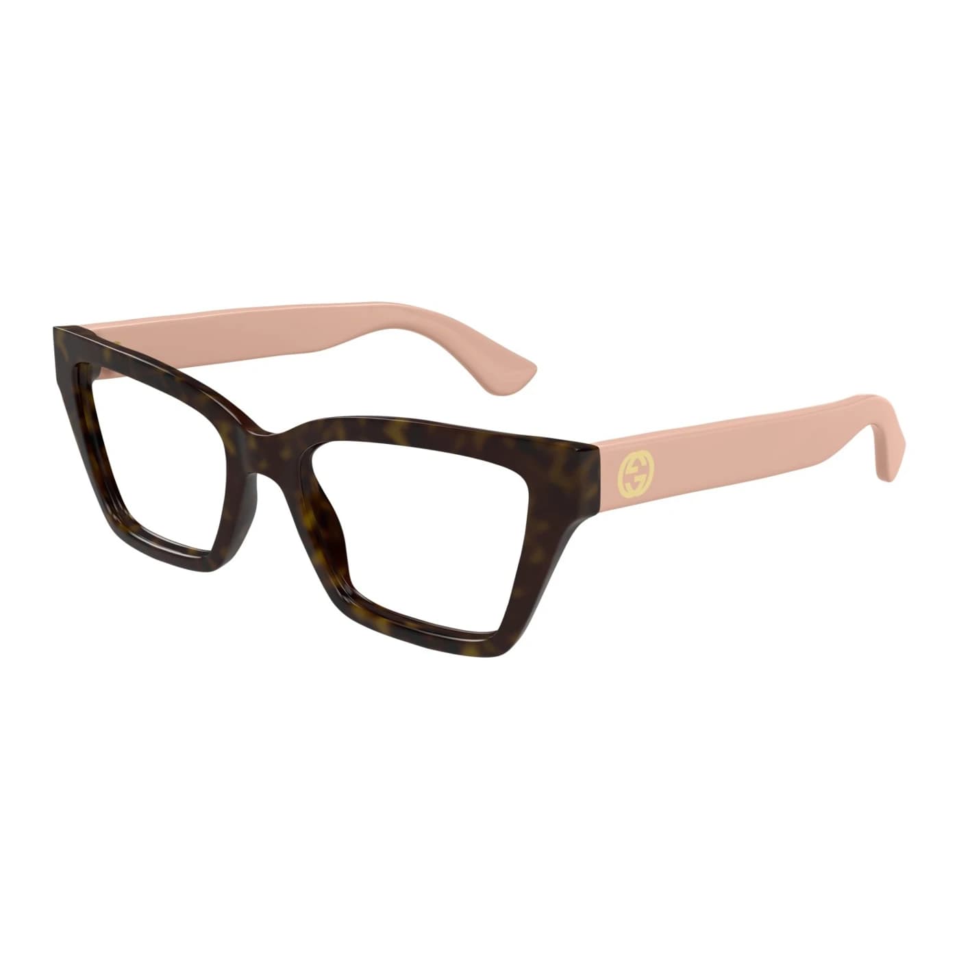 Montatura Gucci GG1715O - Occhiali da vista rettangolari tartarugato e rosa tartarugato / rosa disponibile da Carl Ottica
