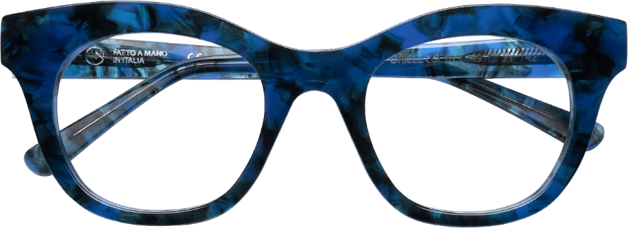 Montatura Giorgio Nannini ORIELE - Occhiali da vista quadrati blu Blu disponibile da Carl Ottica
