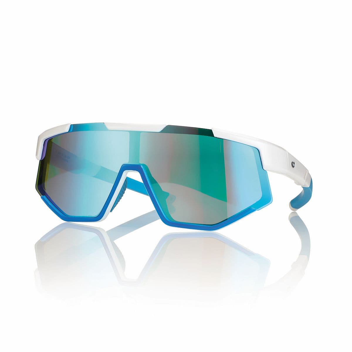 Montatura Centro Style S058000338008 - Occhiali da sole junior a mascherina bianchi bianco / blu disponibile da Carl Ottica