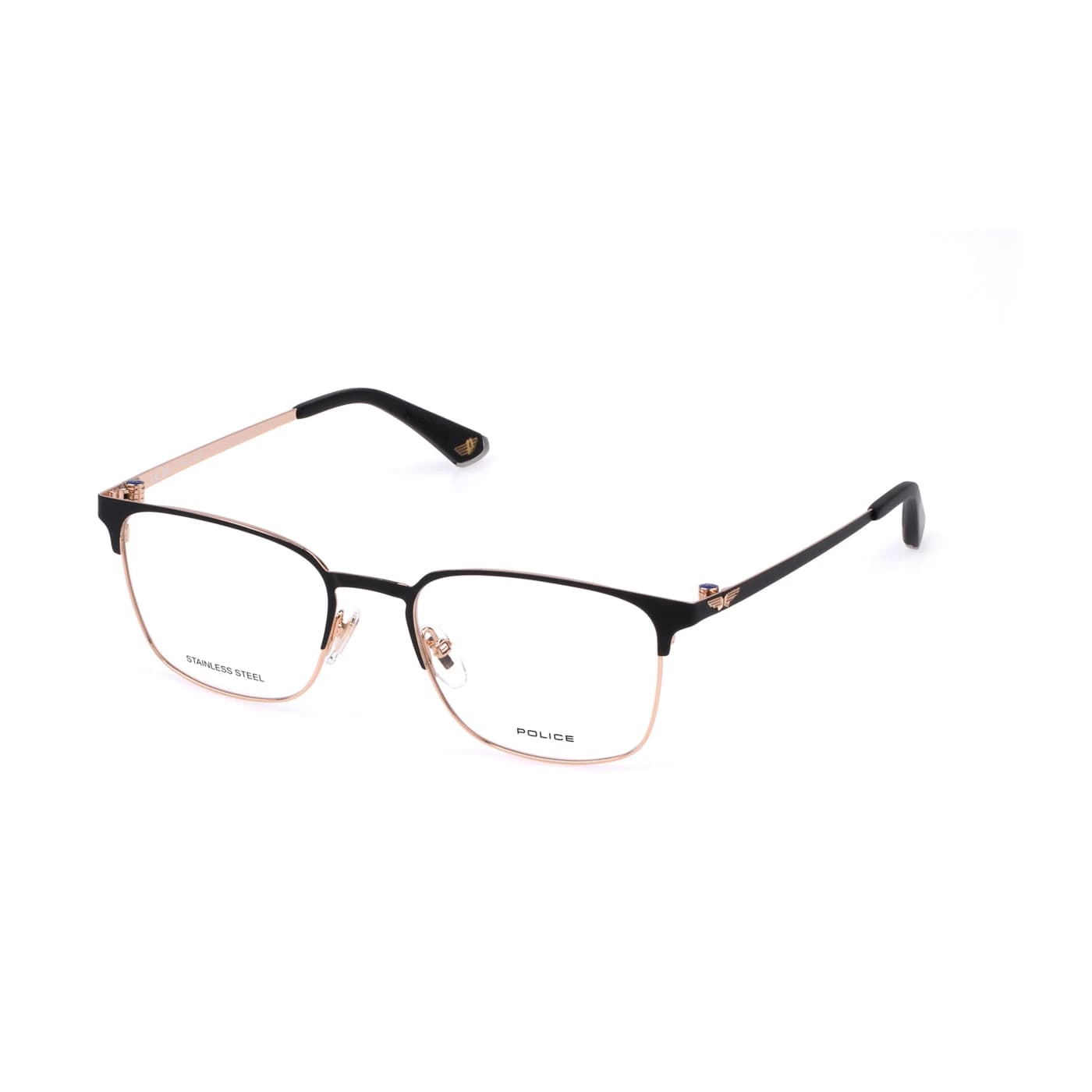 Montatura Police VPLP14 - Occhiali da vista rettangolari neri Nero / Rosa disponibile da Carl Ottica