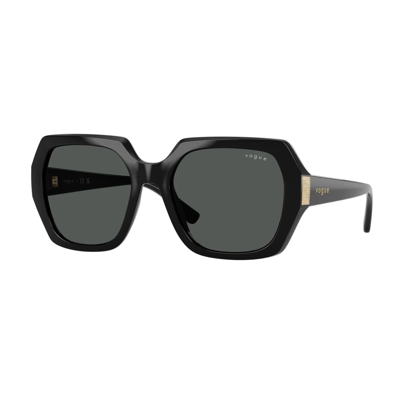 Montatura Vogue Eyewear 5612SB - Occhiali da sole geometrici neri nel catalogo Carl Ottica