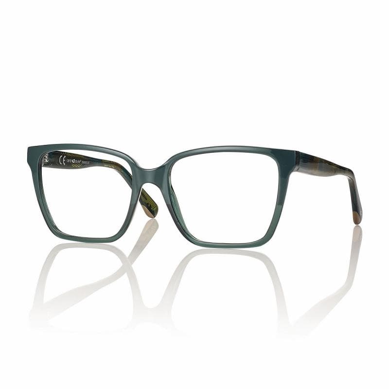 Montatura Centro Style F062856071000 - Occhiali da vista quadrati verdi verde / tartarugato disponibile da Carl Ottica