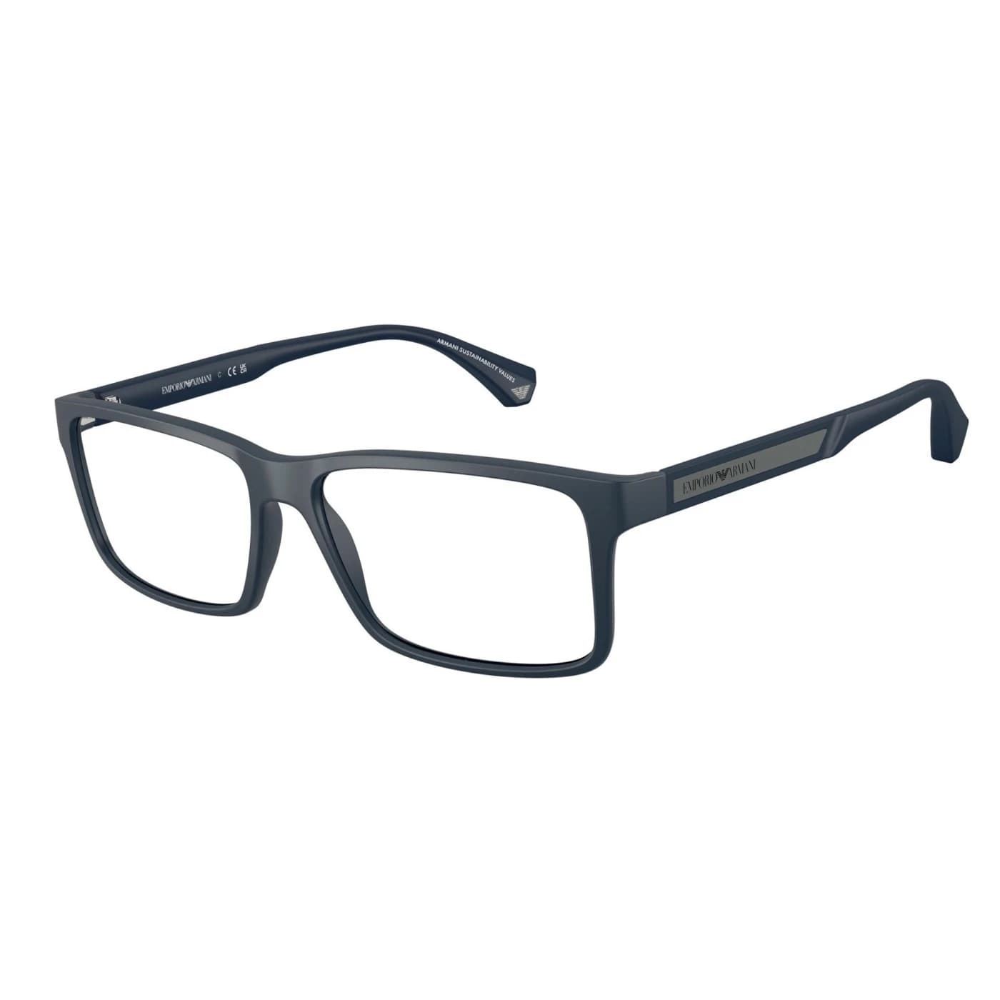 Montatura Emporio Armani 3038 - Occhiali da vista rettangolari blu Blu disponibile da Carl Ottica