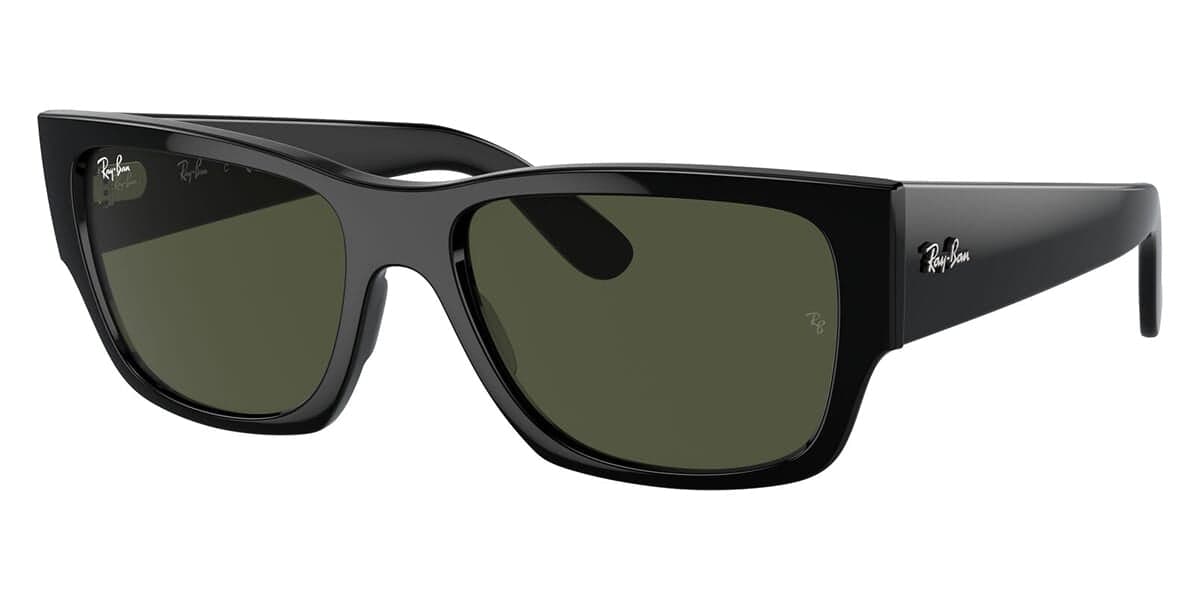 Montatura Ray-Ban 0947S - Occhiali da sole rettangolari neri nel catalogo Carl Ottica
