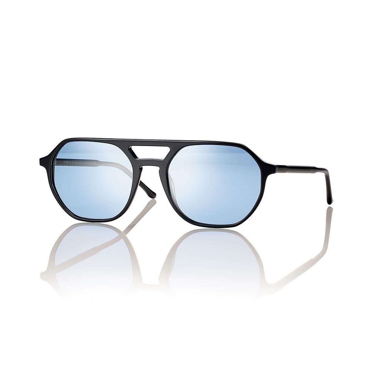 Montatura Centro Style S066454001007 - Occhiali da sole aviator neri nero lucido disponibile da Carl Ottica