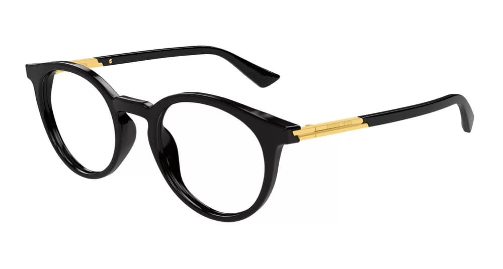 Montatura Bottega Veneta BV1335OA - Occhiali da vista pantos neri nero / oro disponibile da Carl Ottica