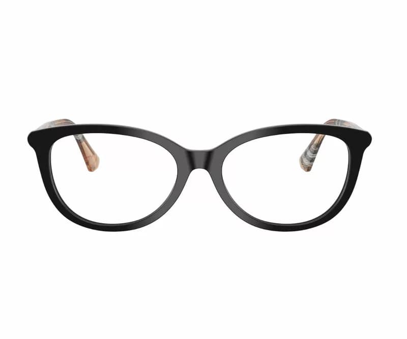 Montatura Burberry 2431 - Occhiali da vista cat-eye neri Nero disponibile da Carl Ottica