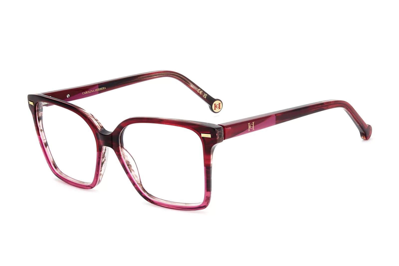 Montatura Carolina Herrera Her 0335 - Occhiali da vista quadrati rossi rosso disponibile da Carl Ottica