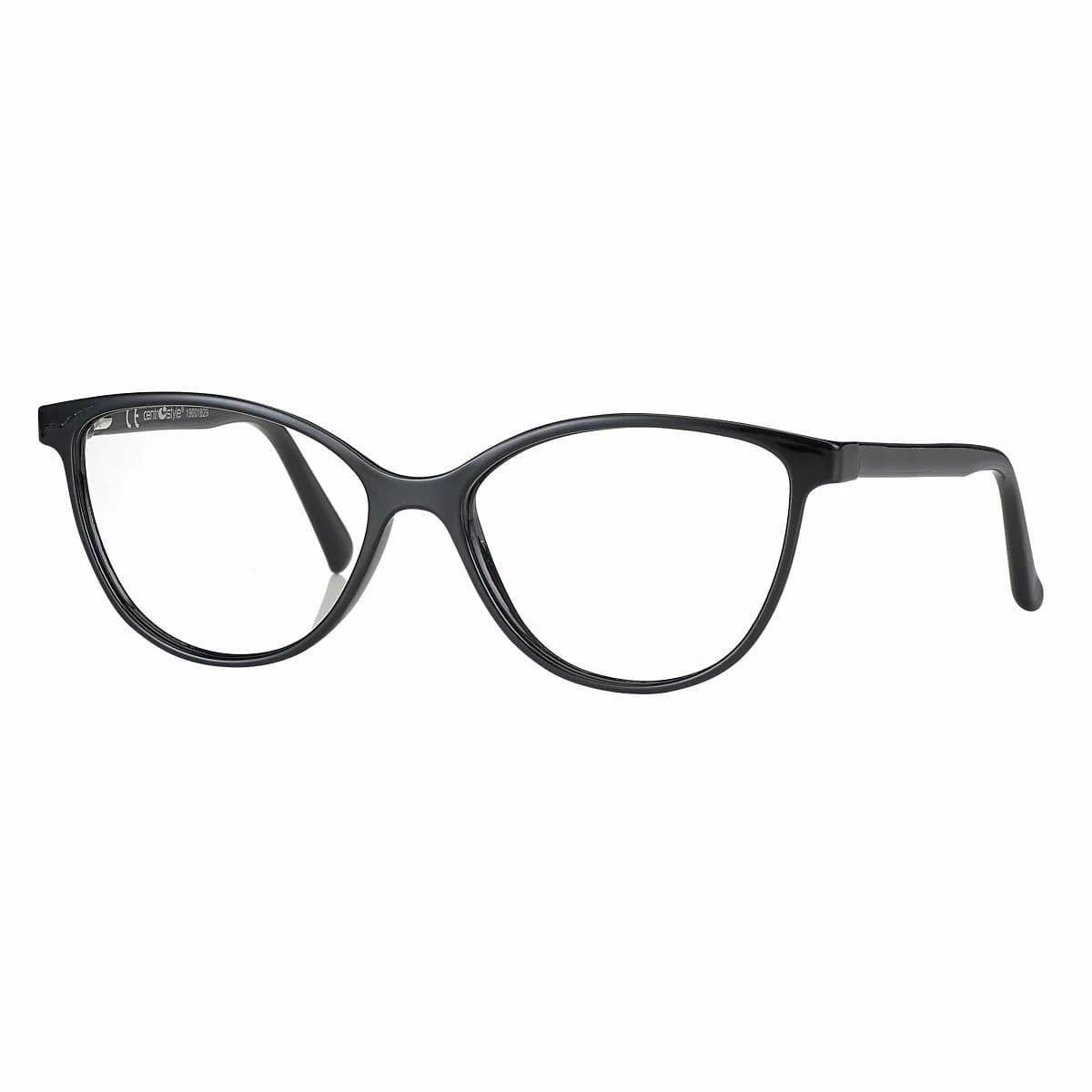 Montatura Centro Style F0215 - Occhiali da vista cat-eye nero lucido - 50 mm nero lucido disponibile da Carl Ottica